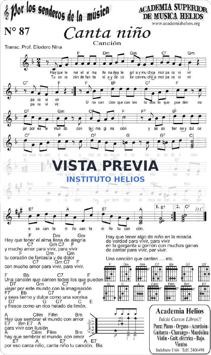 Vista previa de Canta niño